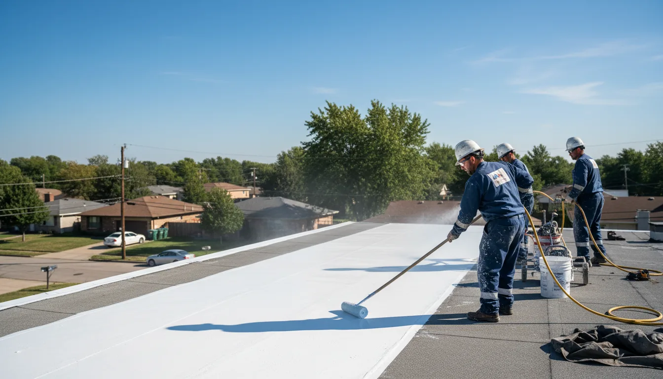 Commercial roof coating in Veedersburg, IN near me